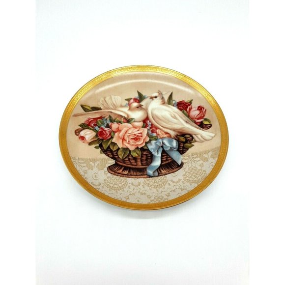 Gloria Vanderbilt Romance in Bloom Heirloom Collection Rose Dove Numbered Lace - Picture 3 of 7